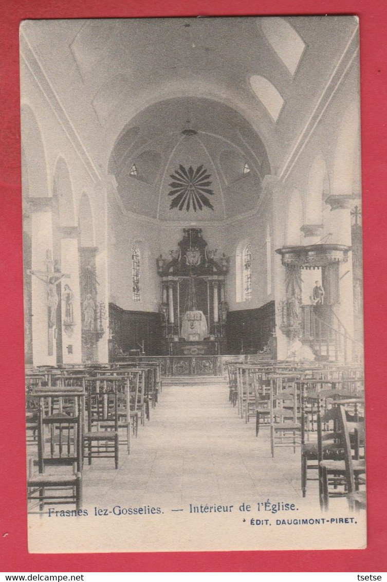 Frasnes Lez Gosselies - Intérieur De L'Eglise ( Voir Verso ) - Les Bons Villers