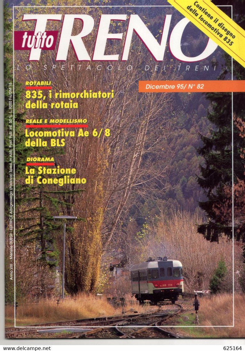 Magazine TUTTO TRENO No 82 Dicembre 1995 - En Italien - Unclassified