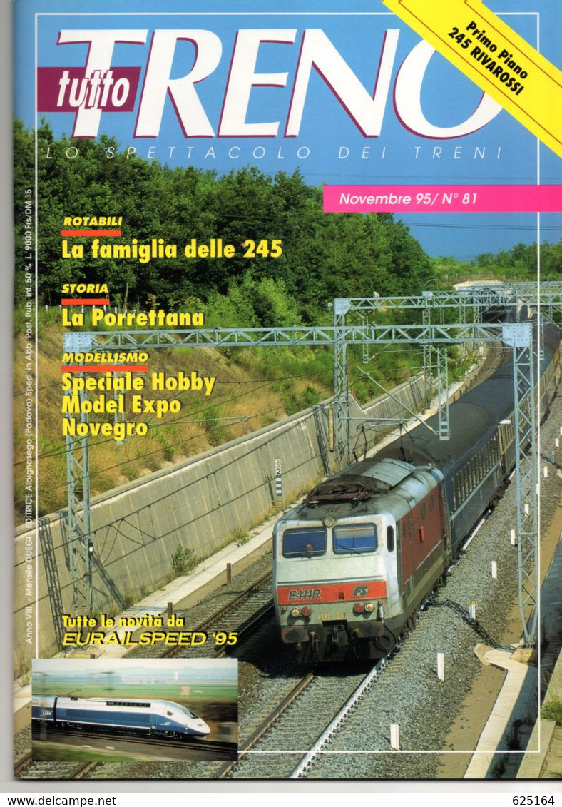 Magazine TUTTO TRENO No 81 Novembre 1995 - En Italien - Ohne Zuordnung