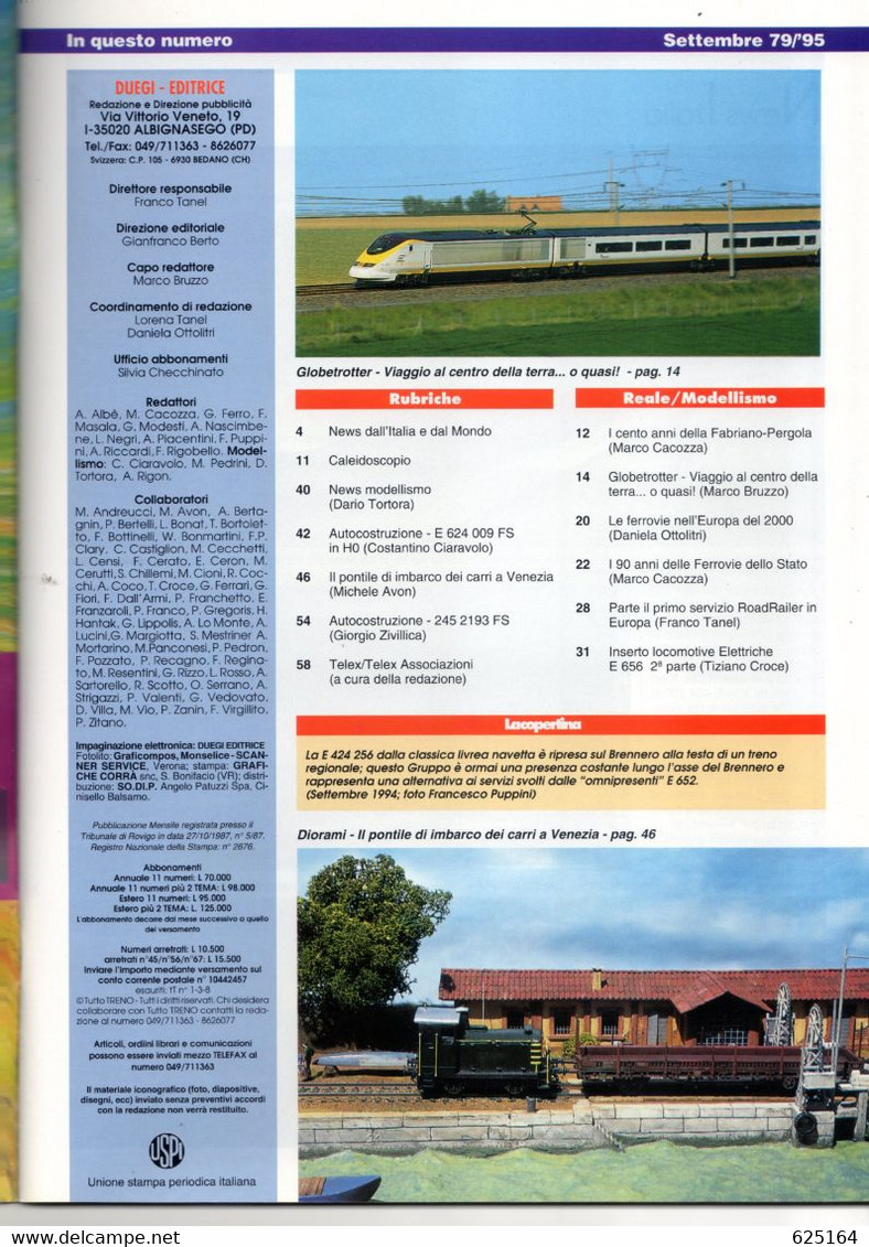 Magazine TUTTO TRENO No 79 Settembre 1995 - En Italien - Sin Clasificación