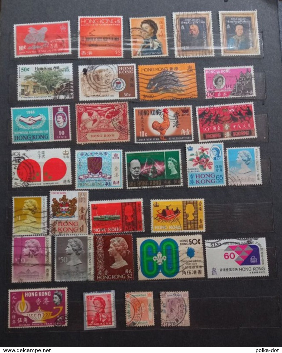 HONG KONG LARGE COLLECTION OF 31 DIFFERENT USED STAMPS - Collezioni & Lotti