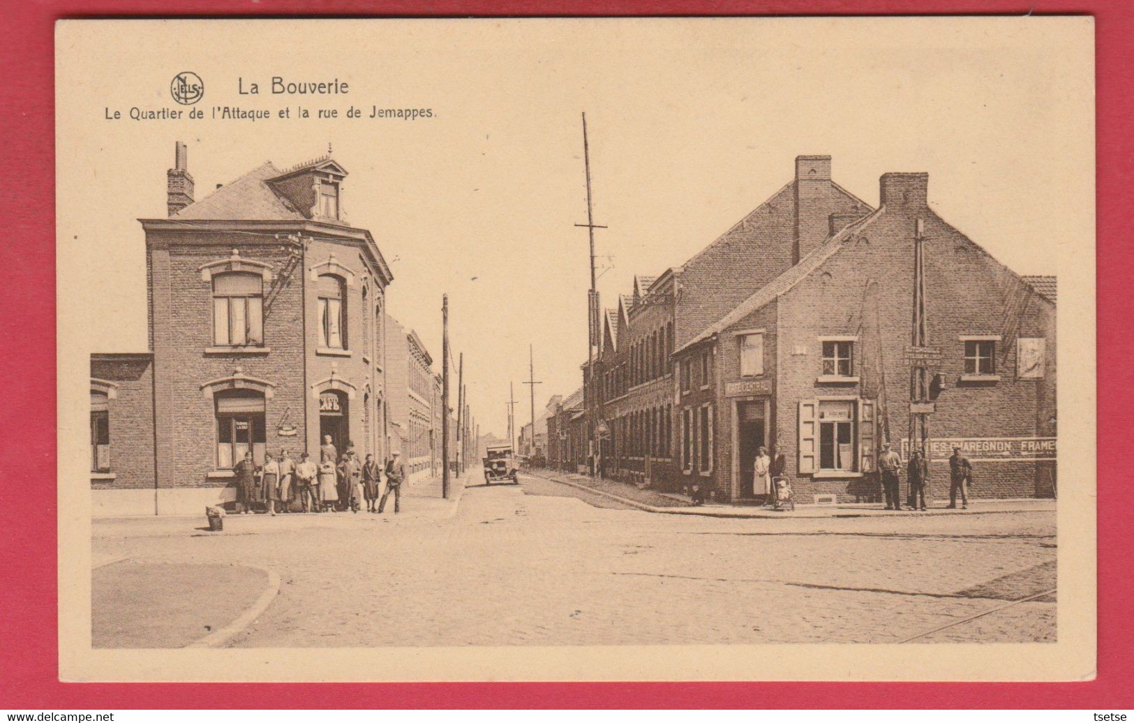 La Bouverie - Le Quartier De L'Attaque Et Le Rue De Jemappes ... Belle Animation ( Voir Verso ) - Frameries