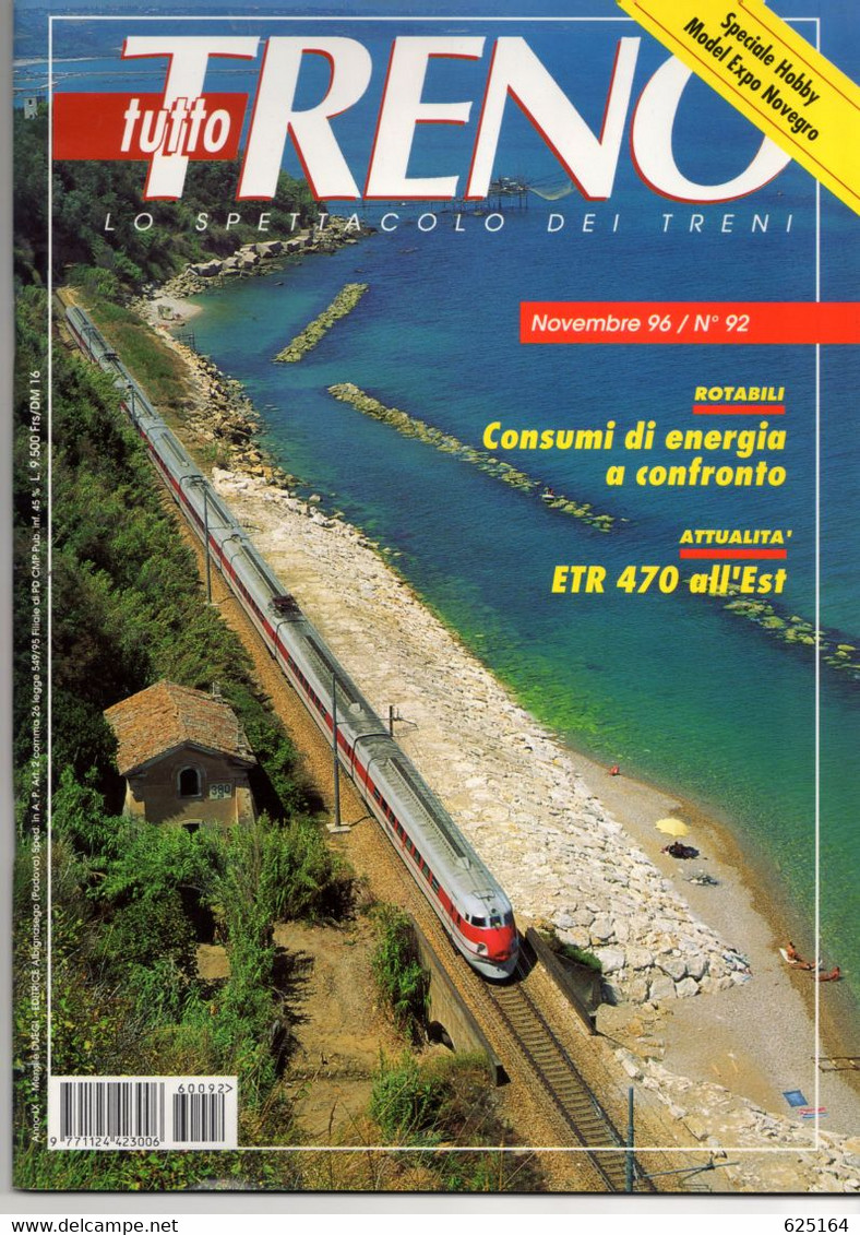 Magazine TUTTO TRENO No 92 Novembre 1996   - En Italien - Sin Clasificación