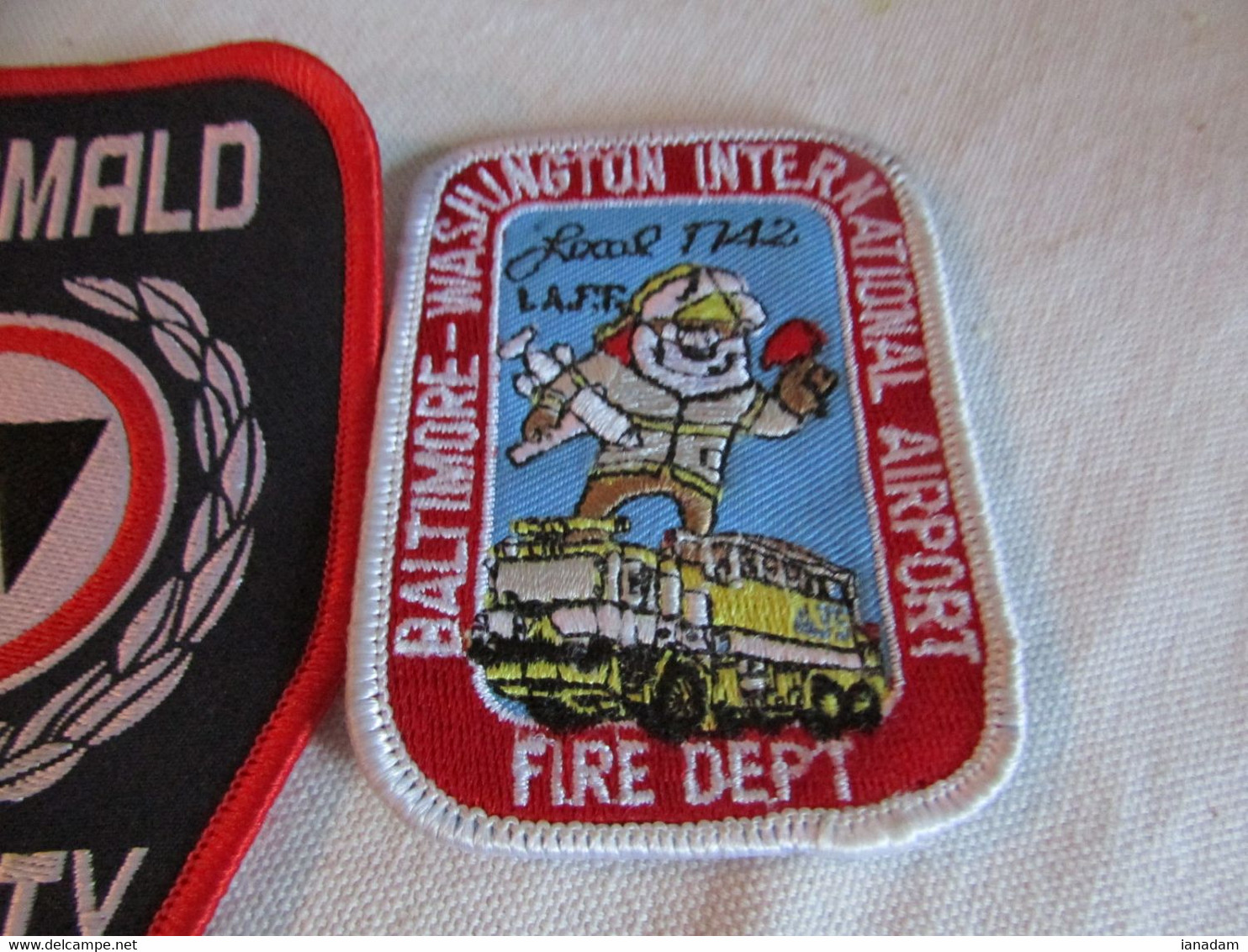 3 1980's Various U.S.A. Patches - Scudetti In Tela