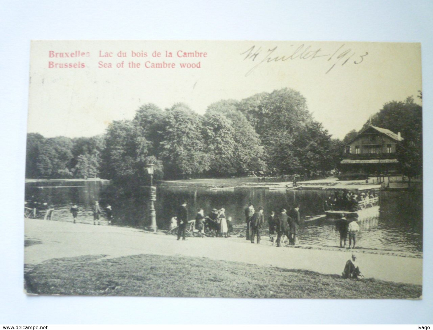 2022 - 3764  BRUXELLES  :  LAC Du Bois De La CAMBRE  1913   XXX - Forêts, Parcs, Jardins