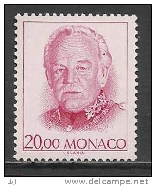 MONACO , 20 Frs , Effigie De S.A.S. Rainier III , 1991 , N° YT 1778 , NEUF ** - Neufs