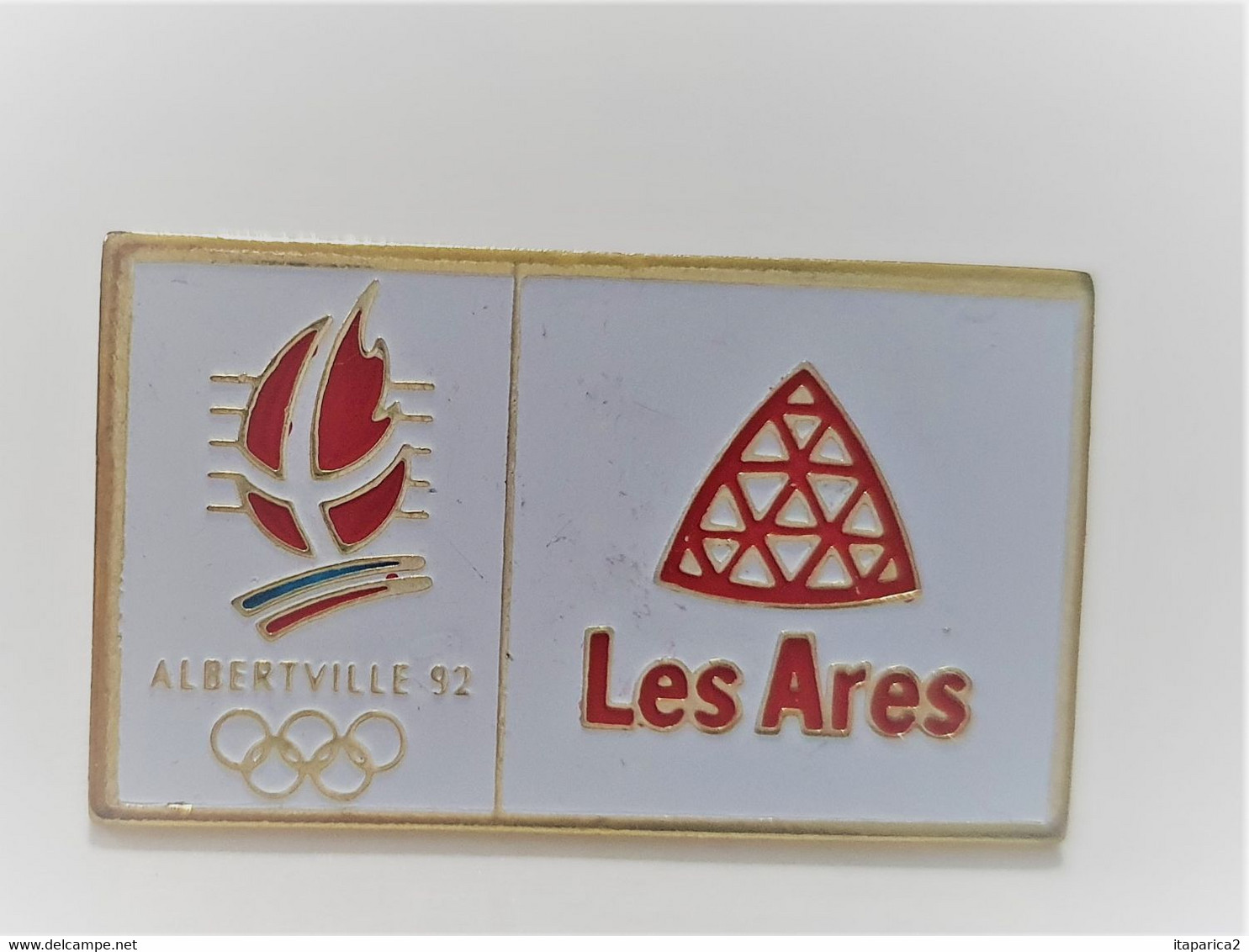 PINS JO JEUX OLYMPIQUES ALBERTVILLE 92 LES ARES / Signé COJO 91  / 33NAT - Jeux Olympiques