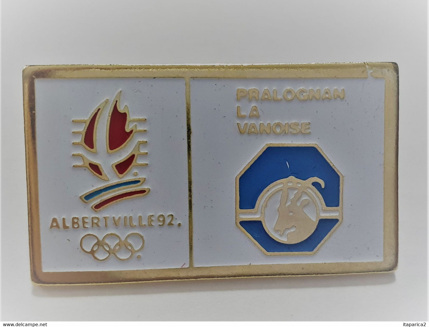 PINS JO JEUX OLYMPIQUES ALBERTVILLE 92 PRALOGNAN LA VANOISE / Signé COJO 91  / 33NAT - Jeux Olympiques