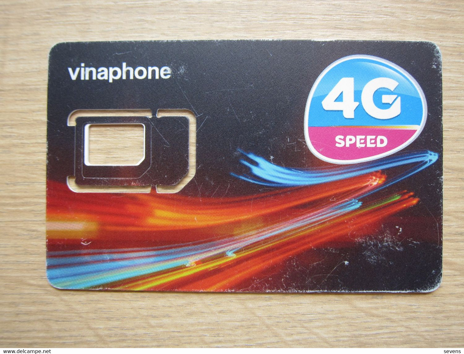 Vinaphone GSM Card, Frame Only,without Chip,with Scratch - Viêt-Nam