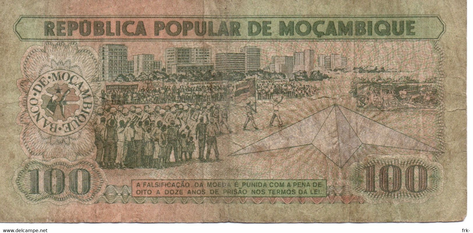 Mocambique 100 Meticais 1983 Circulated - Mozambique