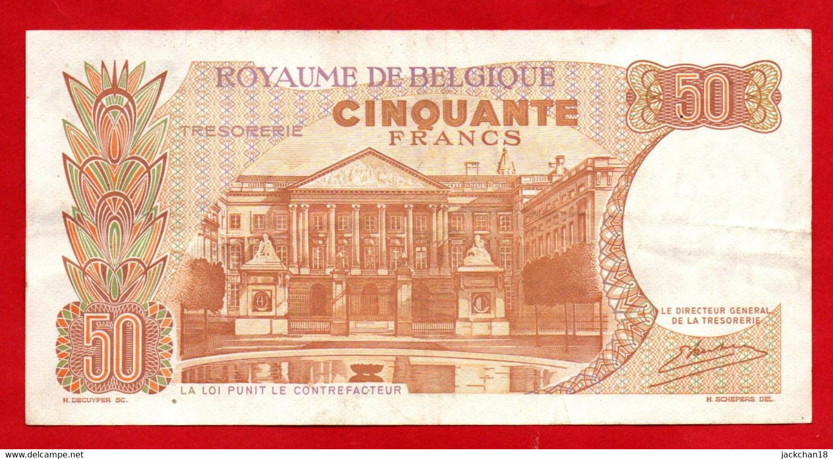 -- ROYAUME DE BELGIQUE  / CINQUANTE FRANCS / 16 . 05 . 66 . - Autres & Non Classés