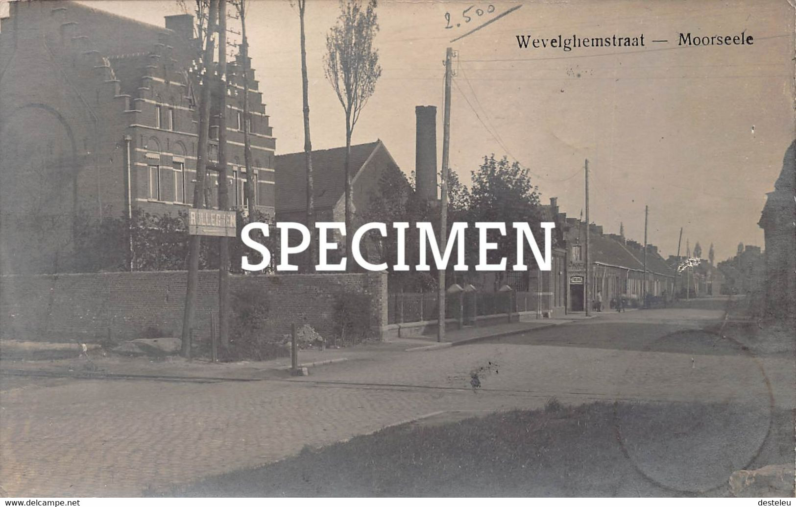 Fotokaart Wevelghemstraat - Moorsele - Wevelgem