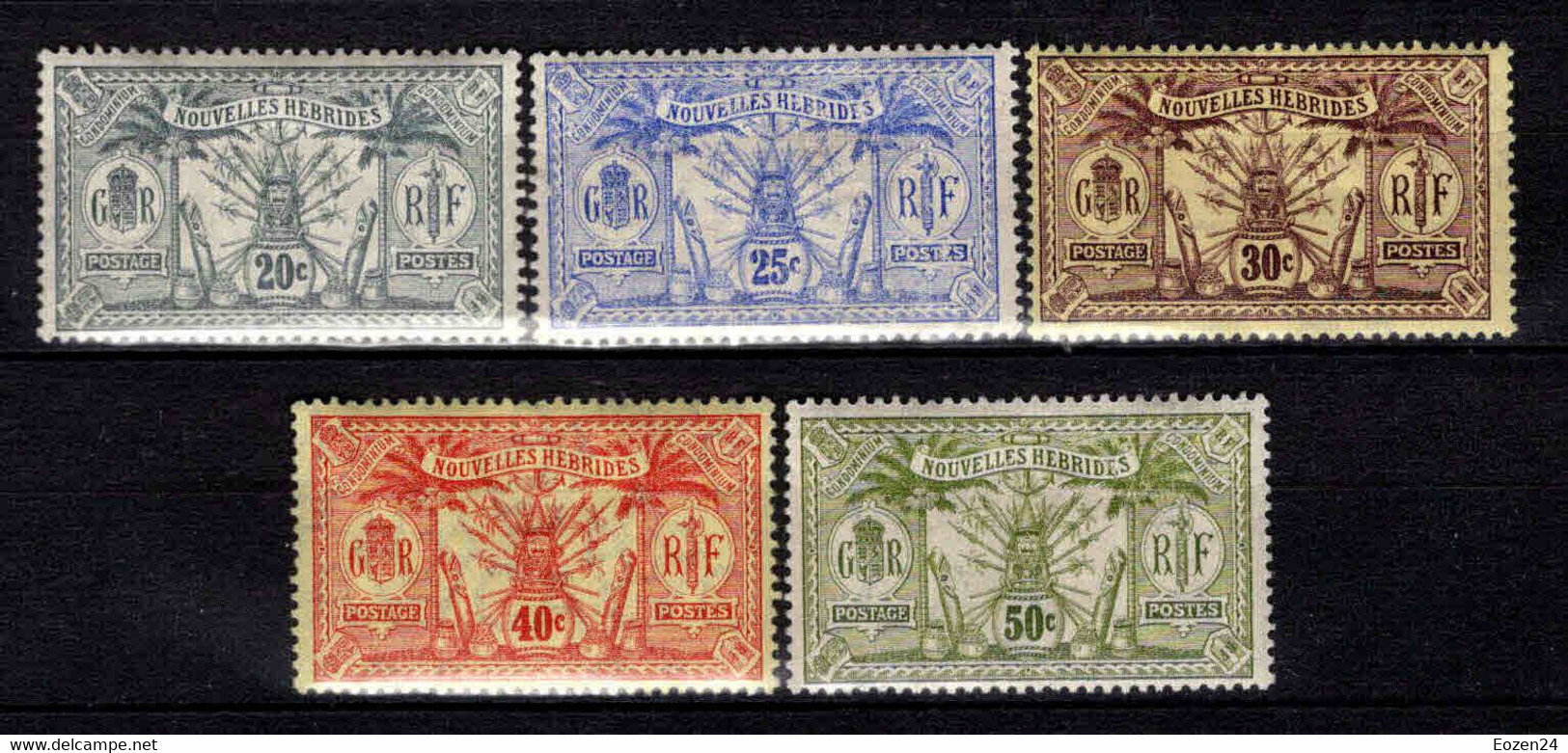 Nouvelles Hébrides - 1911 -  N°29 à 33  - Neuf * - MLH - Neufs
