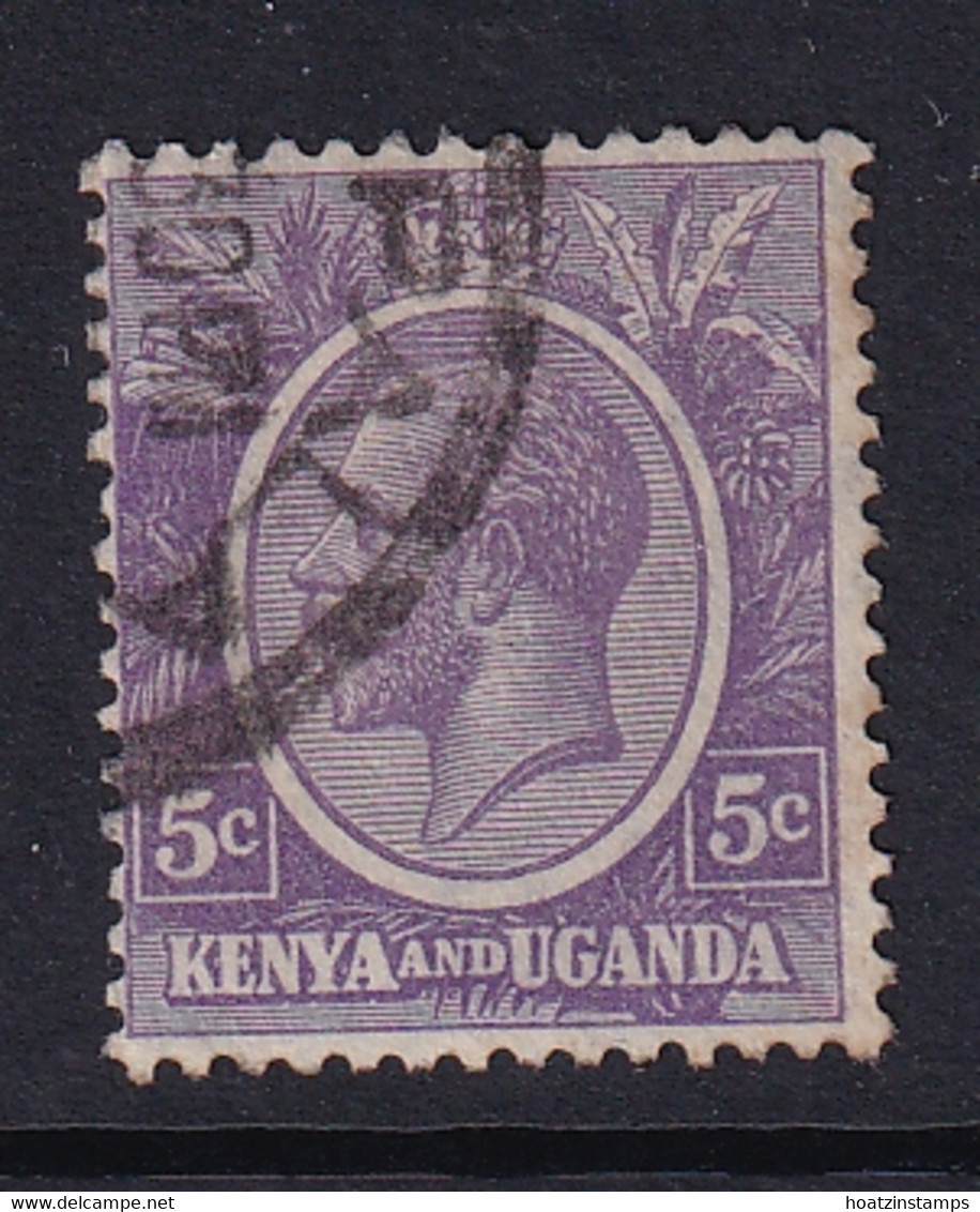 Kenya & Uganda: 1922/27   KGV    SG77    5c   Dull Violet    Used - Kenya & Ouganda