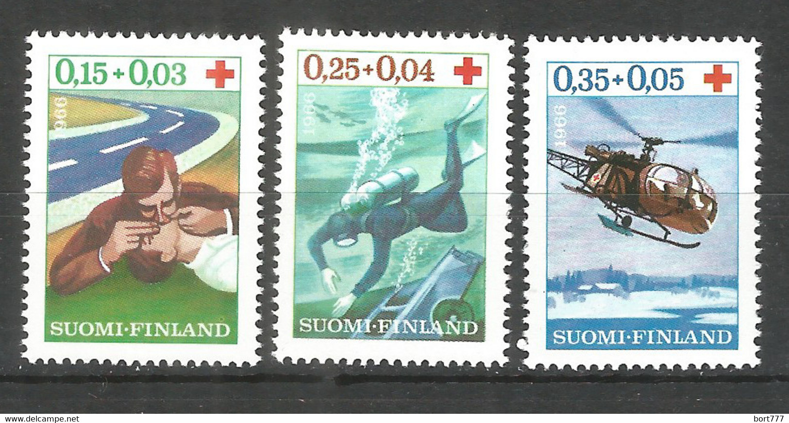 Finland 1966 Year. Mint Stamps MNH (**) Red Cross - Unused Stamps