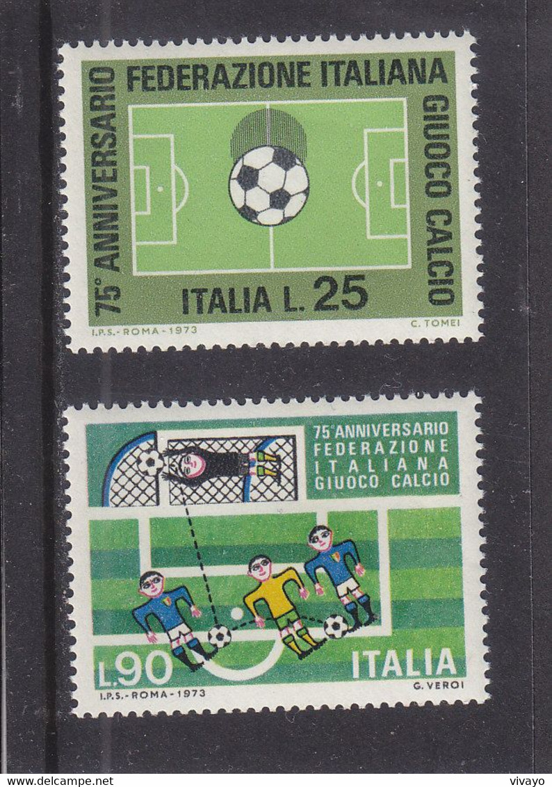 ITALY - ITALIA - ITALIE - 1973 - ** / MNH - CALCIO - FOOTBALL - SOCCER - Mi. 1404/5   Yv. 1137/8 - 1971-80:  Nuovi