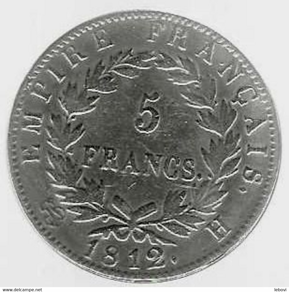 (France) Jeton Monétaire : Avers « NAPOLEON EMPEREUR » - Revers « EMPIRE FRANCAIS/5 FRANCS/18012 H - Royaux / De Noblesse