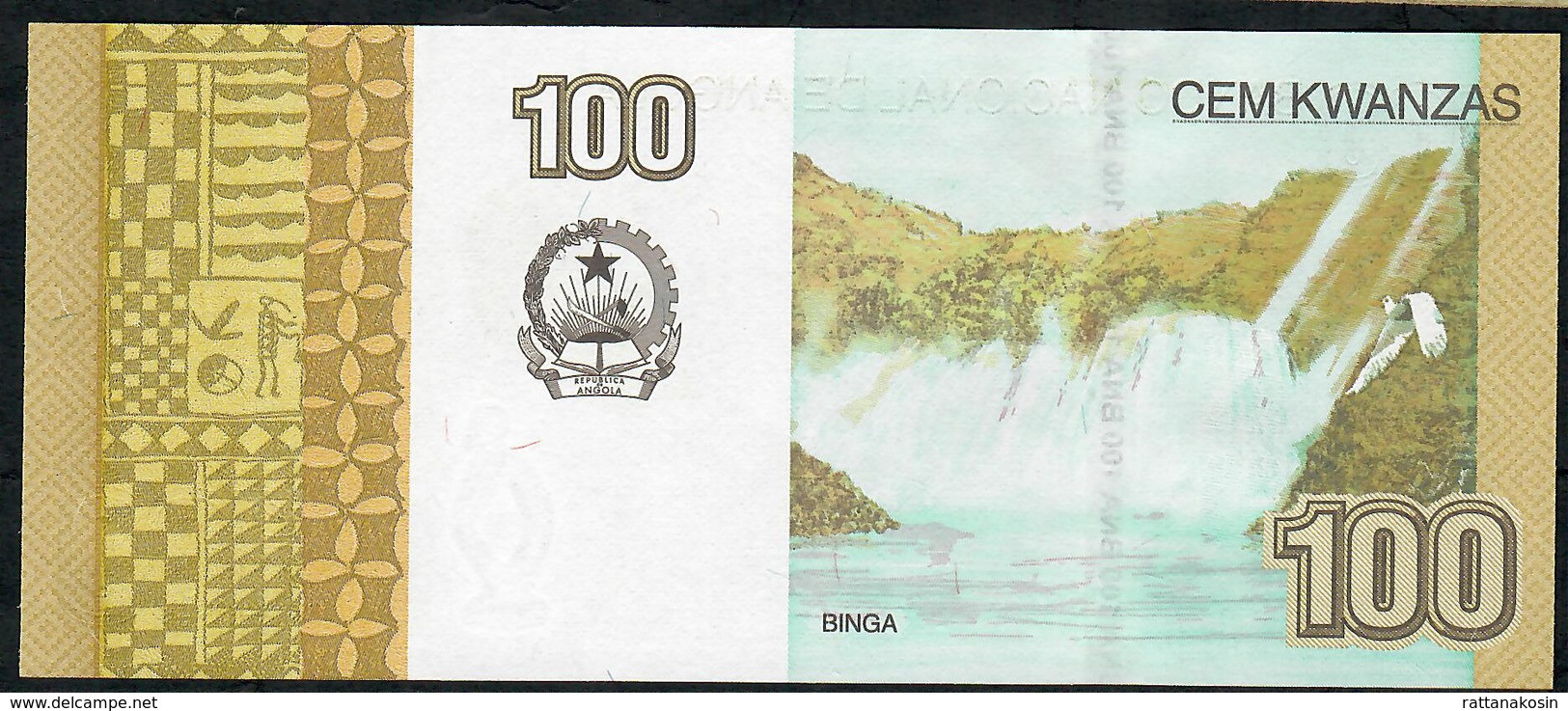 ANGOLA P153b 100 KWANZAS Dated 2012 (issued In 2017 ) #DG  UNC. - Angola