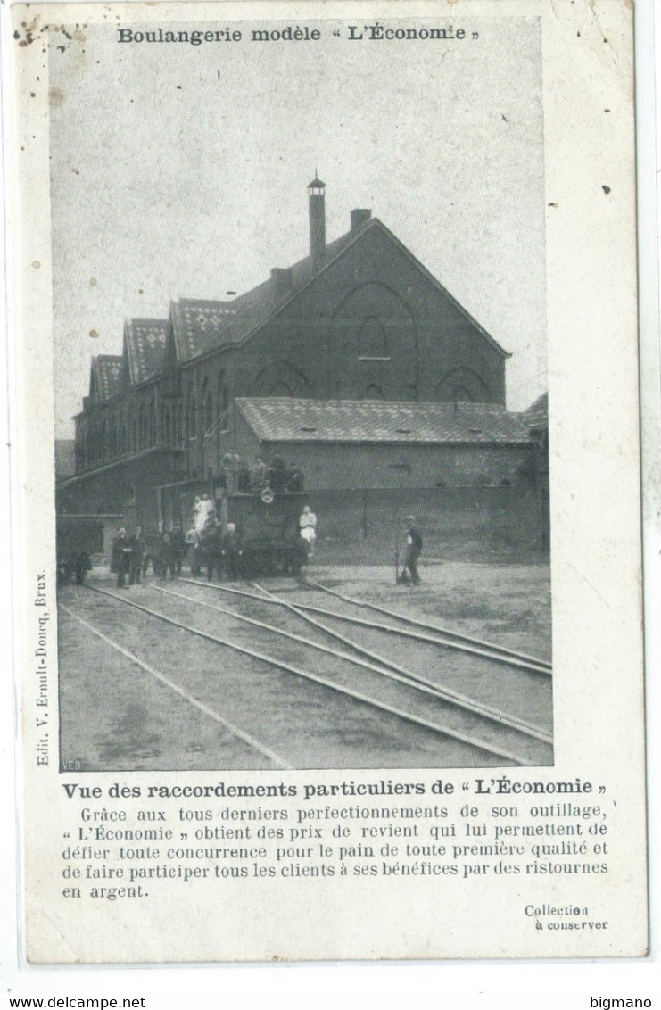 SAINT-JOSSE-TEN-NODE - Boulangerie Modèle - L'Economie - Carte Très Animée Avec Train à Vapeur - St-Joost-ten-Node - St-Josse-ten-Noode