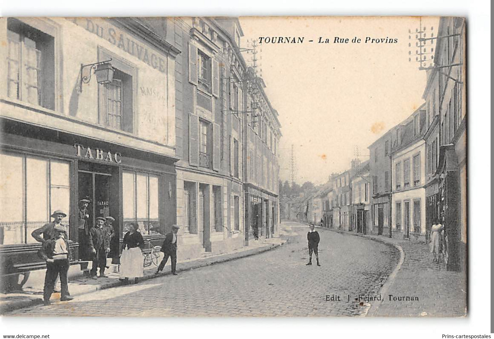 CPA 77 Tournan La Rue De Provins - Tournan En Brie