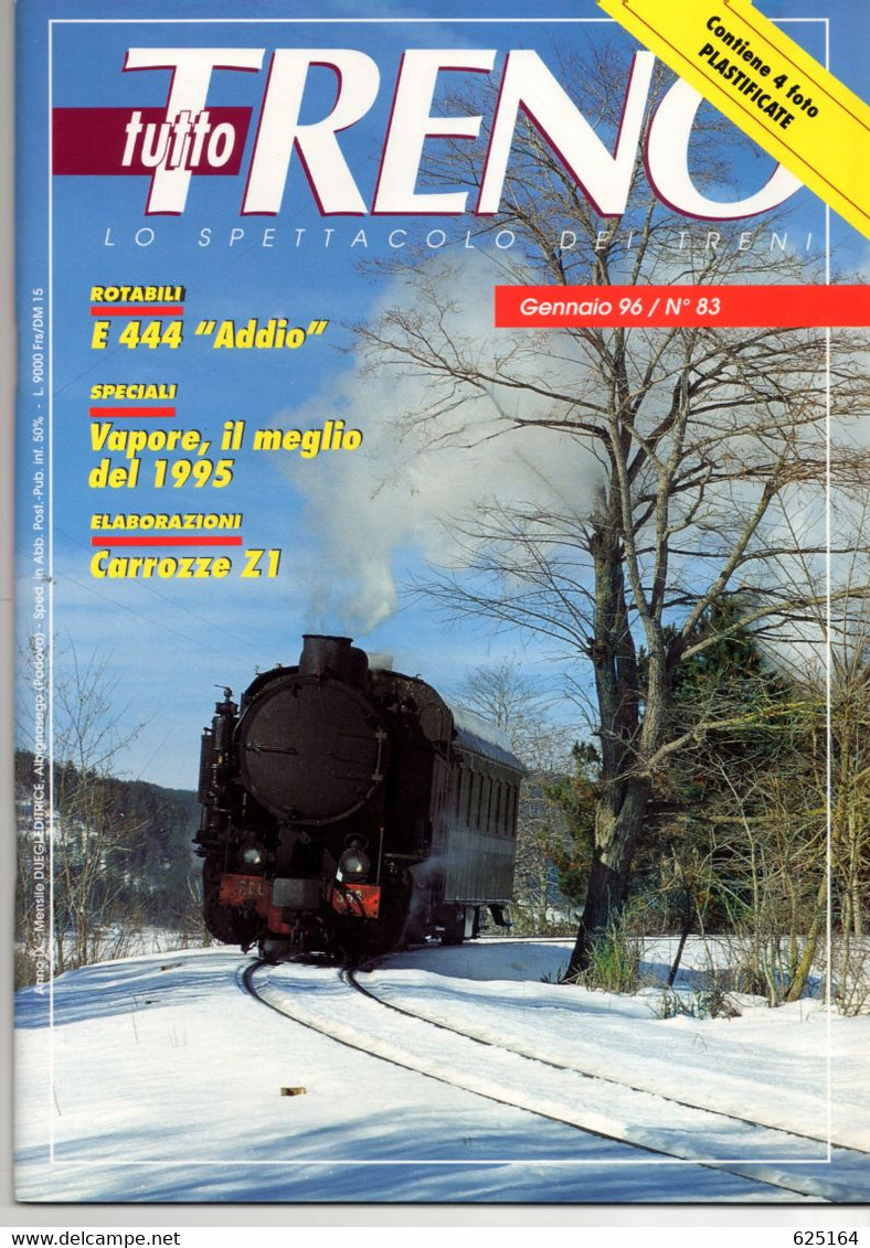 Magazine TUTTO TRENO No 83 Gennaio 1996 - En Italien - Unclassified