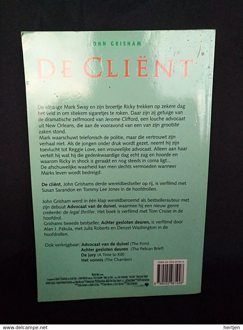 De Client - John Grisham - Horrors & Thrillers