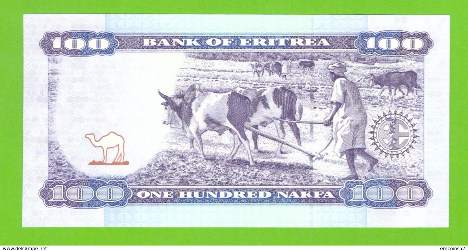 ERITREA 100 NAKFA  2004  P-8  UNC - Erythrée