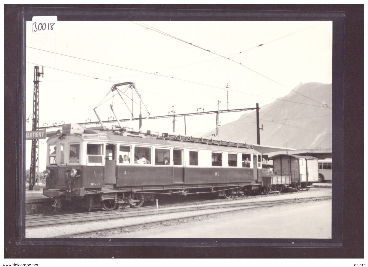 FORMAT 10x15cm - CHEMIN DE FER MARTIGNY CHATELARD - REPRO ANNEES 70 - LEUTWILER VERLAG - TRAIN - BAHN - TB - Wiler Bei Utzenstorf