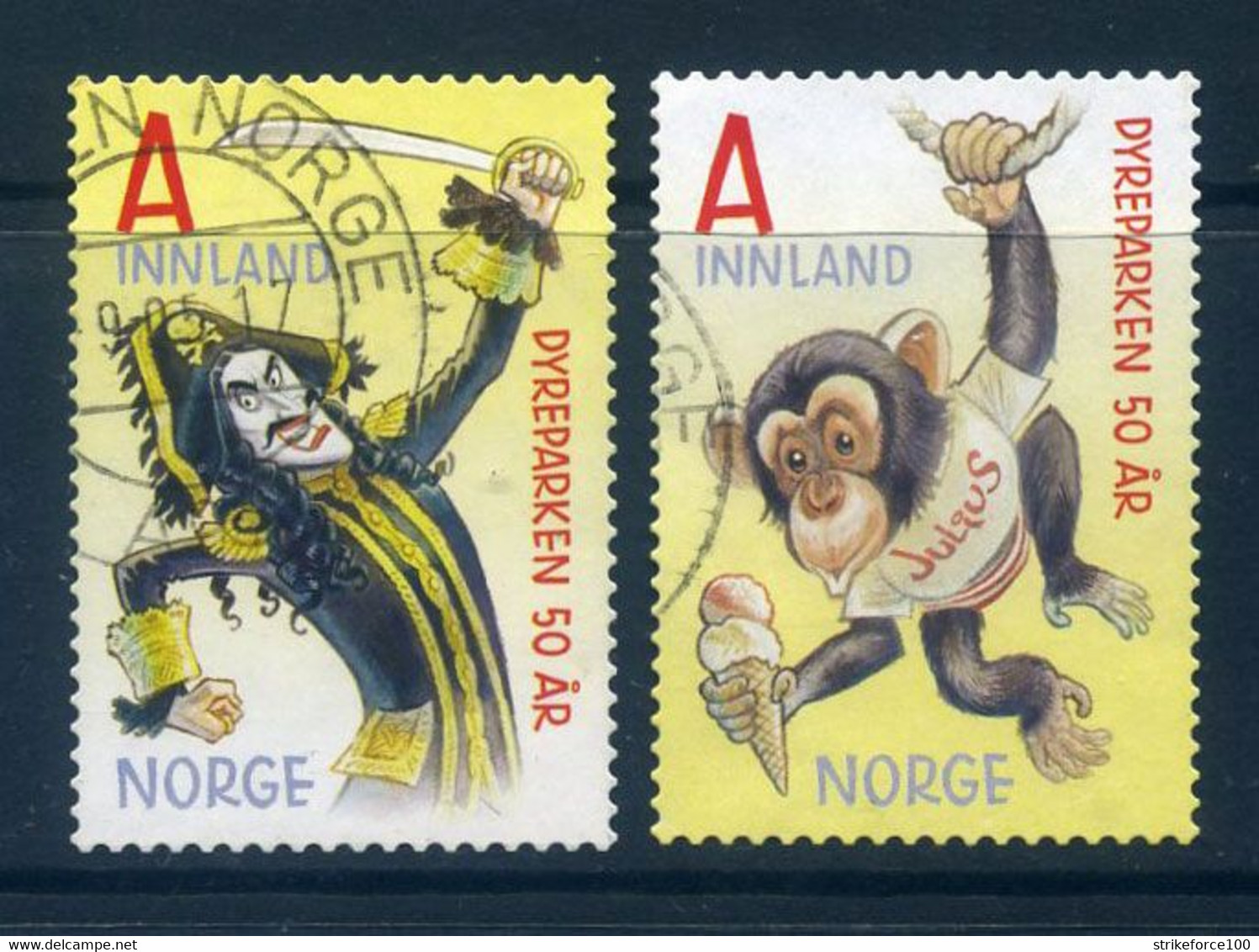 Norway 2016 - 50th Anniversary Of Kristiansand Zoo & Amusement Park, Used Set. - Oblitérés