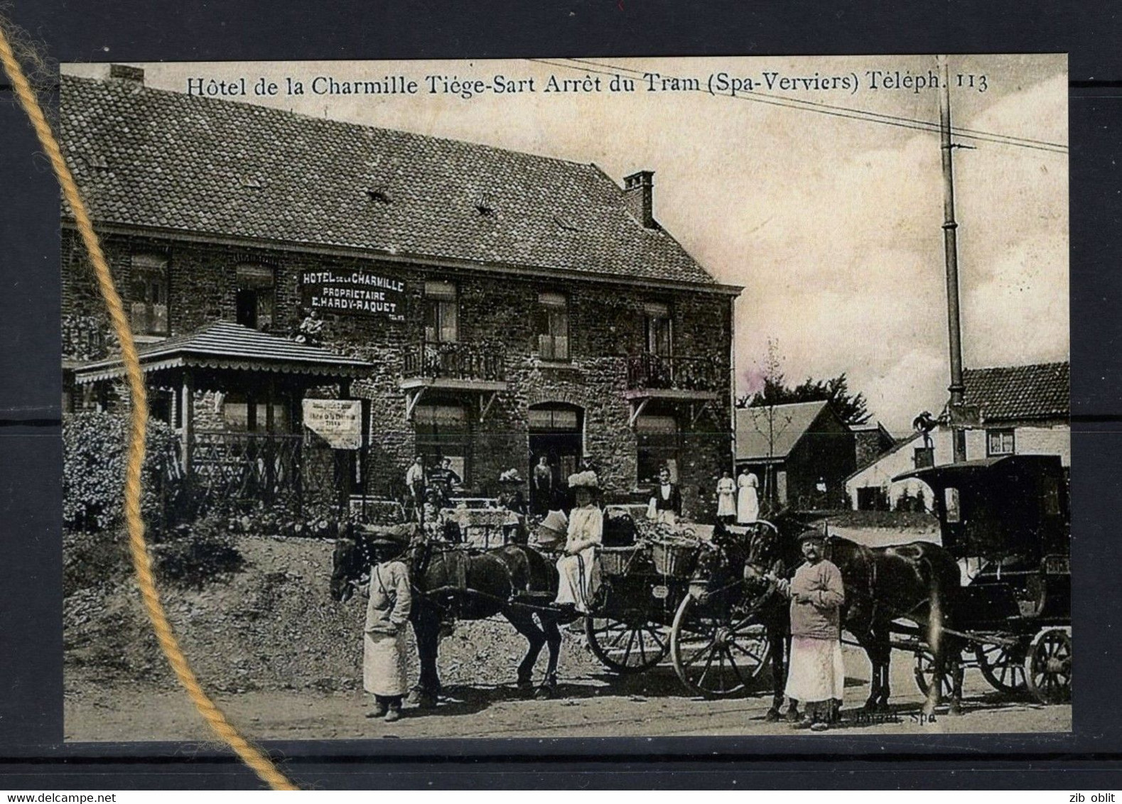 PHOTO TIEGE SART JALHAY TRAM VERVIERS HOTEL   LIEGE TRAM REPRO - Jalhay