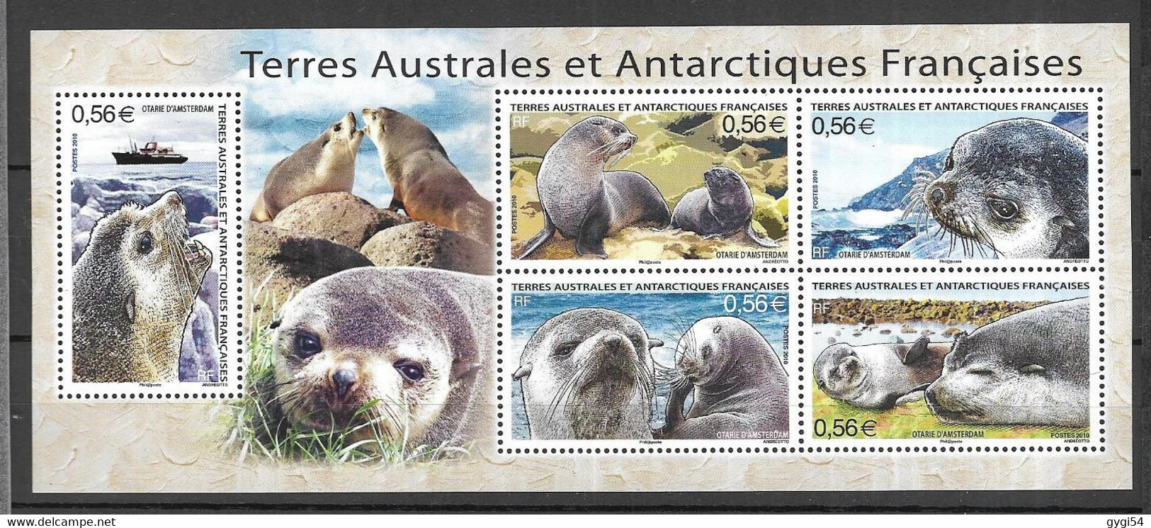 TAAF  2010 FAUNE   Cat Yt  BLOC N° 23  N** MNH - Blocs-feuillets