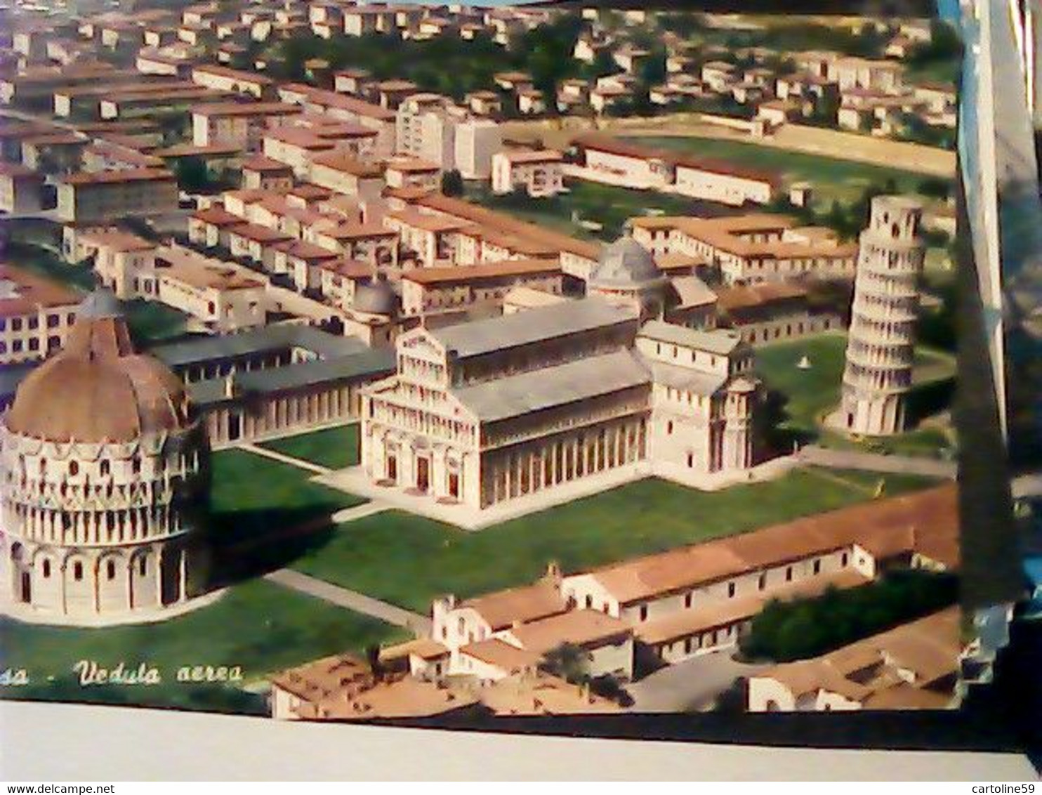 PISA VEDUTA CON TORRE E STADIO   VB1979  IV918 - Pisa