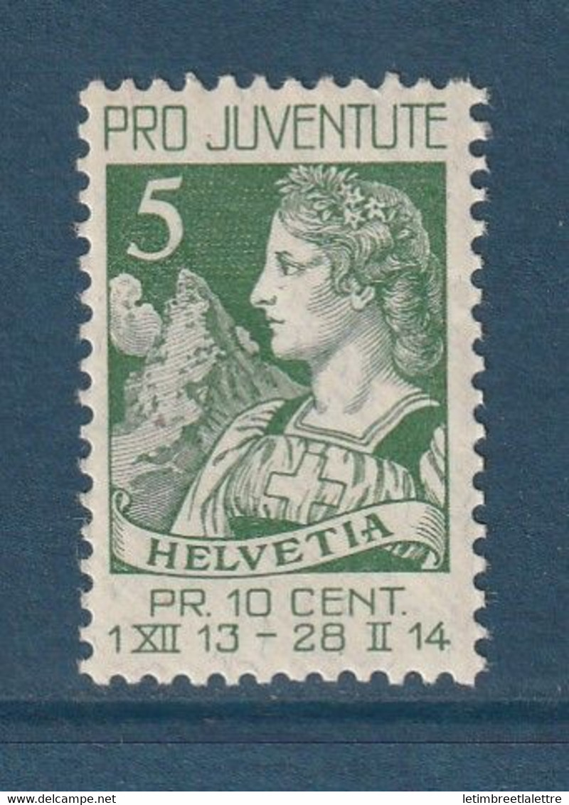 ⭐ Suisse - YT N° 137 * - Neuf Avec Charnière - 1913 ⭐ - Unused Stamps