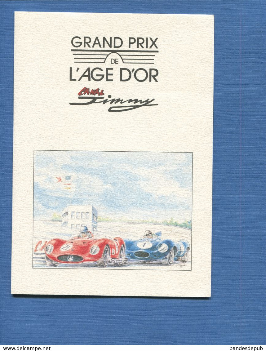 Sport Course Automobile Maserati Grand Prix De L' Age D' Or Canal Jimmy Montlery 1995  Signé Rivière Programme Vierge - Deportes & Turismo