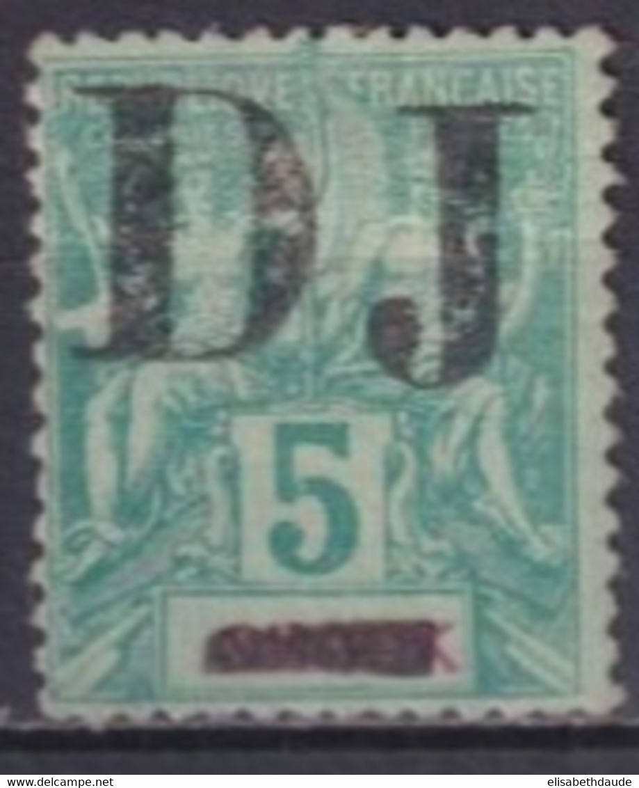 COTE DES SOMALIS - 1894 - YVERT N° 1 * MH (TRES LEGER AMINCI) - COTE = 260 EUR. - Ongebruikt