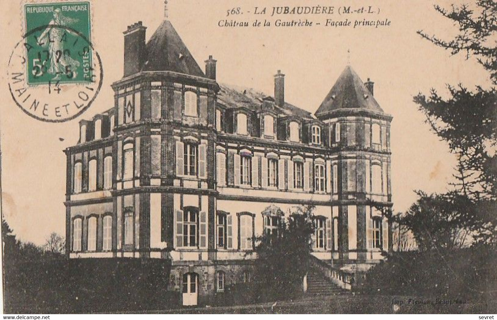 LA JUBAUDIERE. - Château De La Gautrèche - Façade Principale - Autres & Non Classés