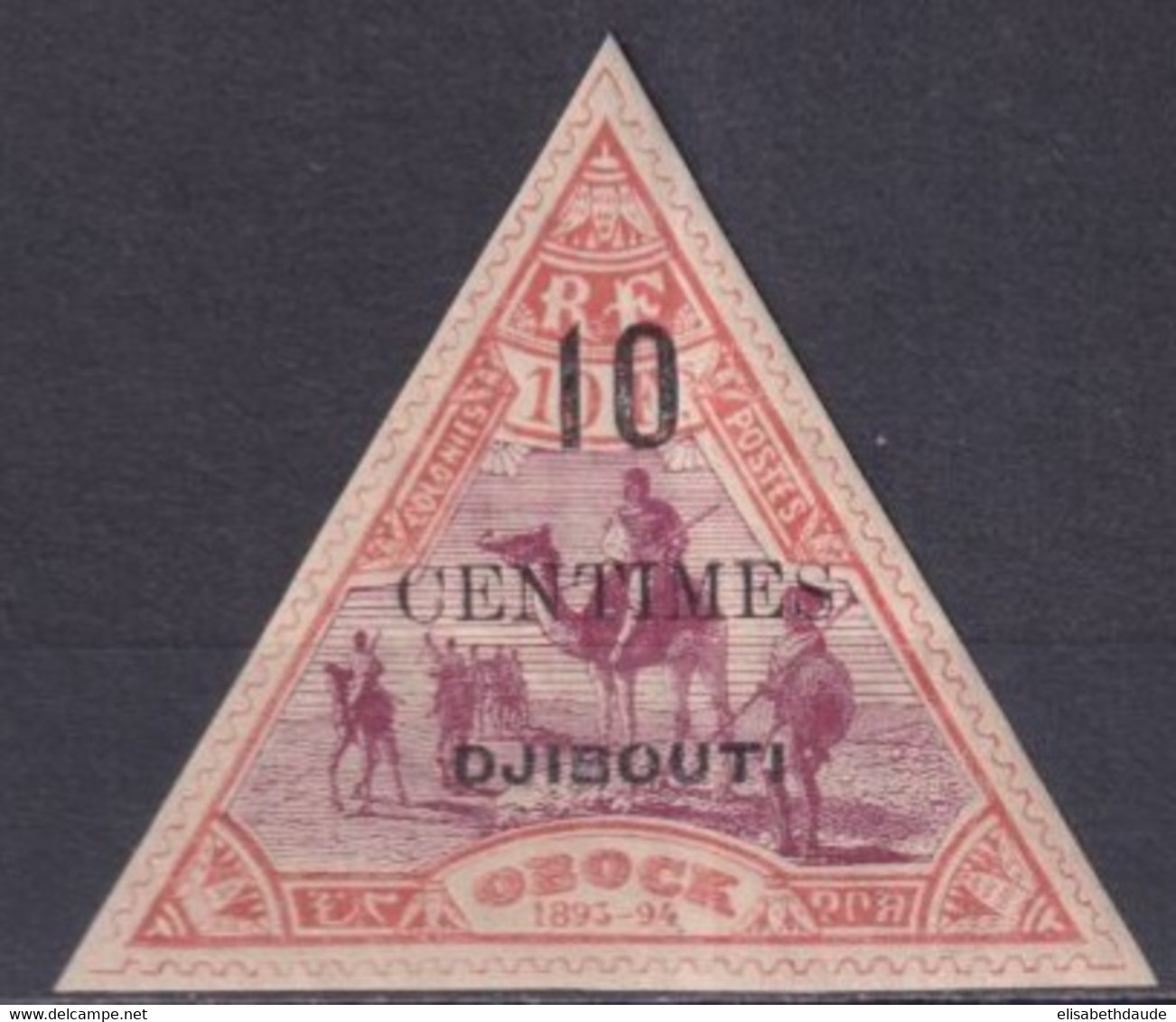 COTE DES SOMALIS - 1902 - YVERT N° 33 * MH - COTE = 53 EUR. - Neufs