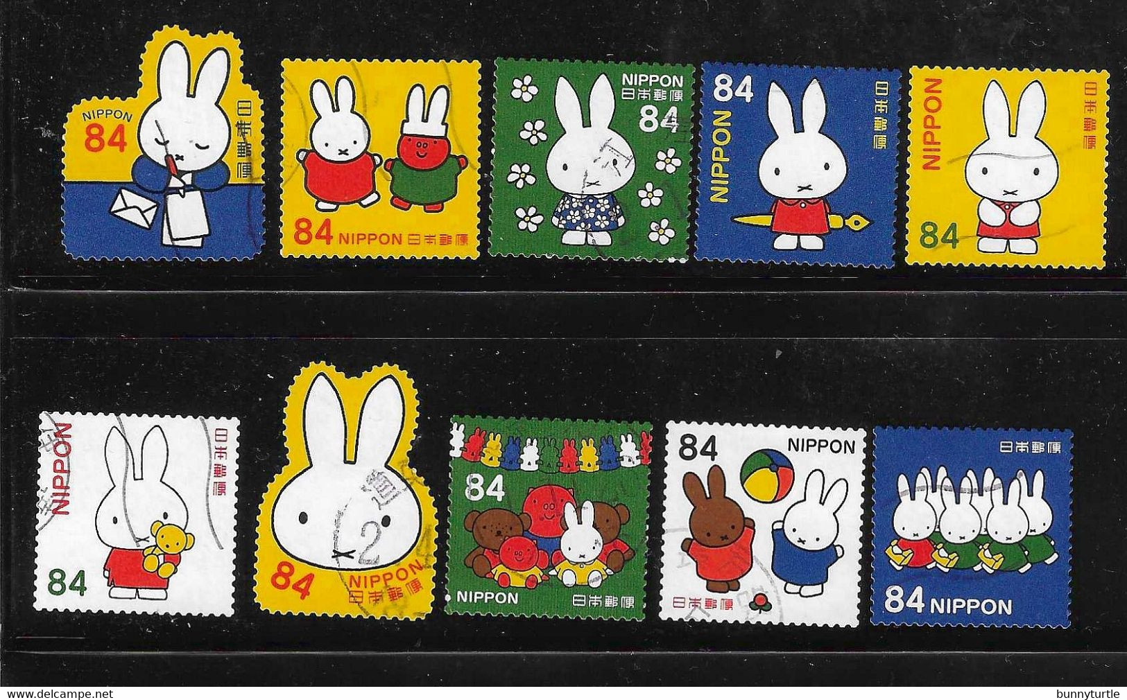 Japan 2019 Miffy Rabbit Complete Set Used - Gebraucht