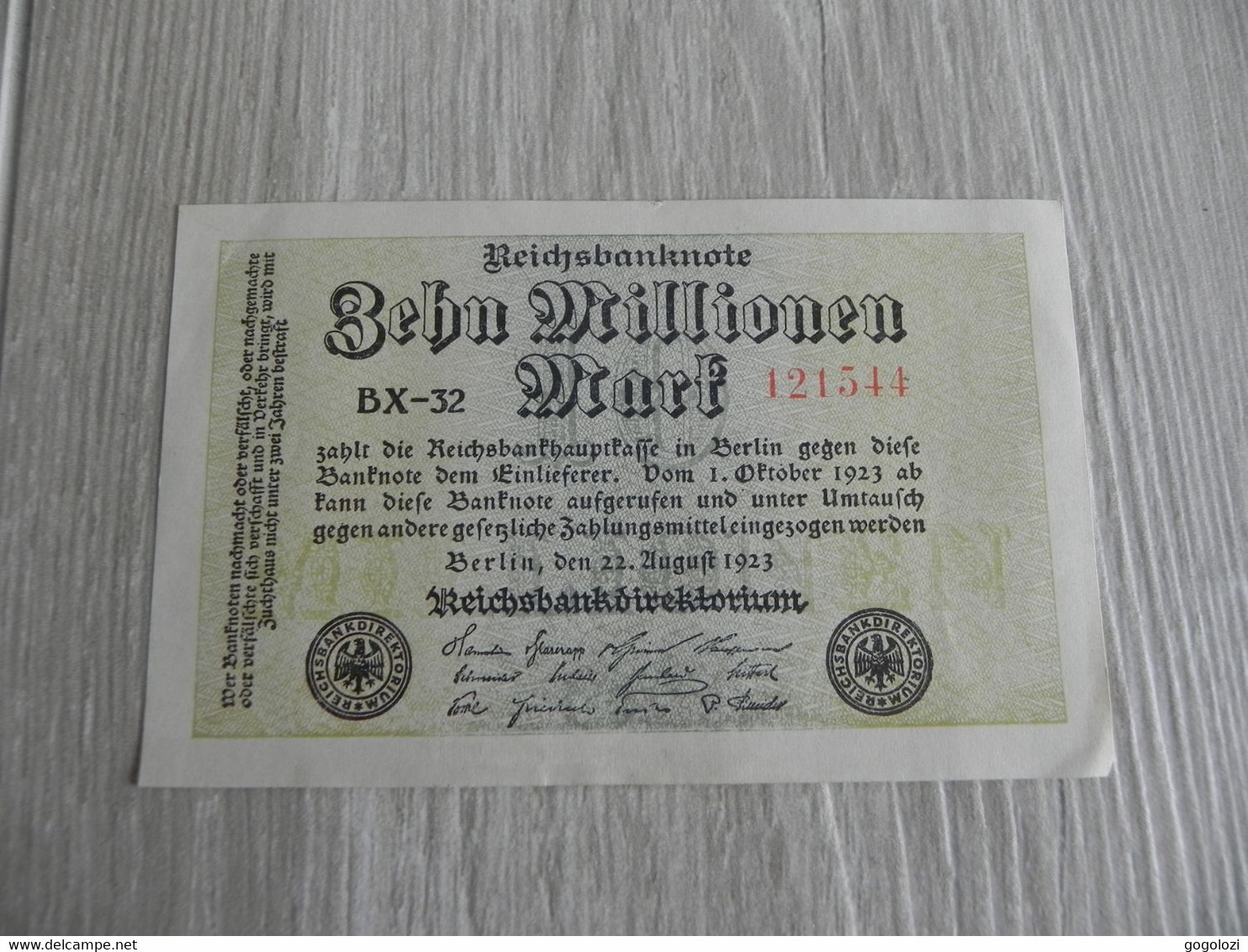 Deutschland Germany 10 Millionen Mark 1923 - 10 Miljoen Mark