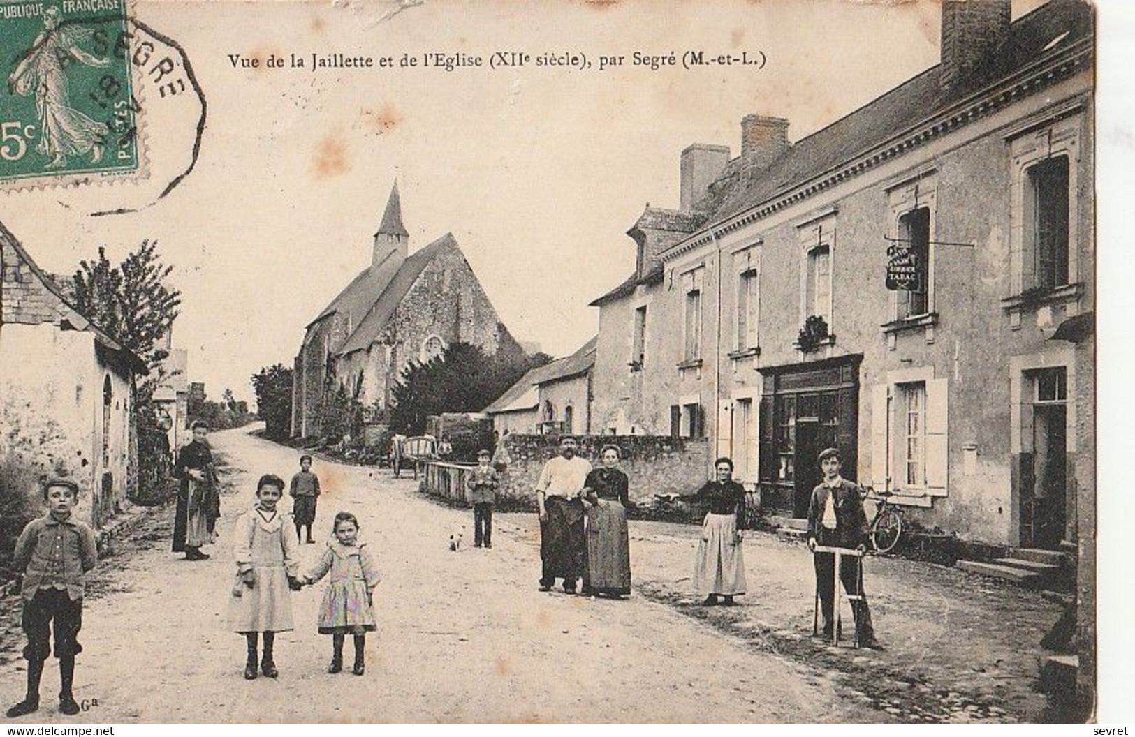 LOUVAINES. -  Vue De La Jaillette Et De L'Eglise( XIIè Siecle), Par Segré. Carte Pas Courante - Autres & Non Classés