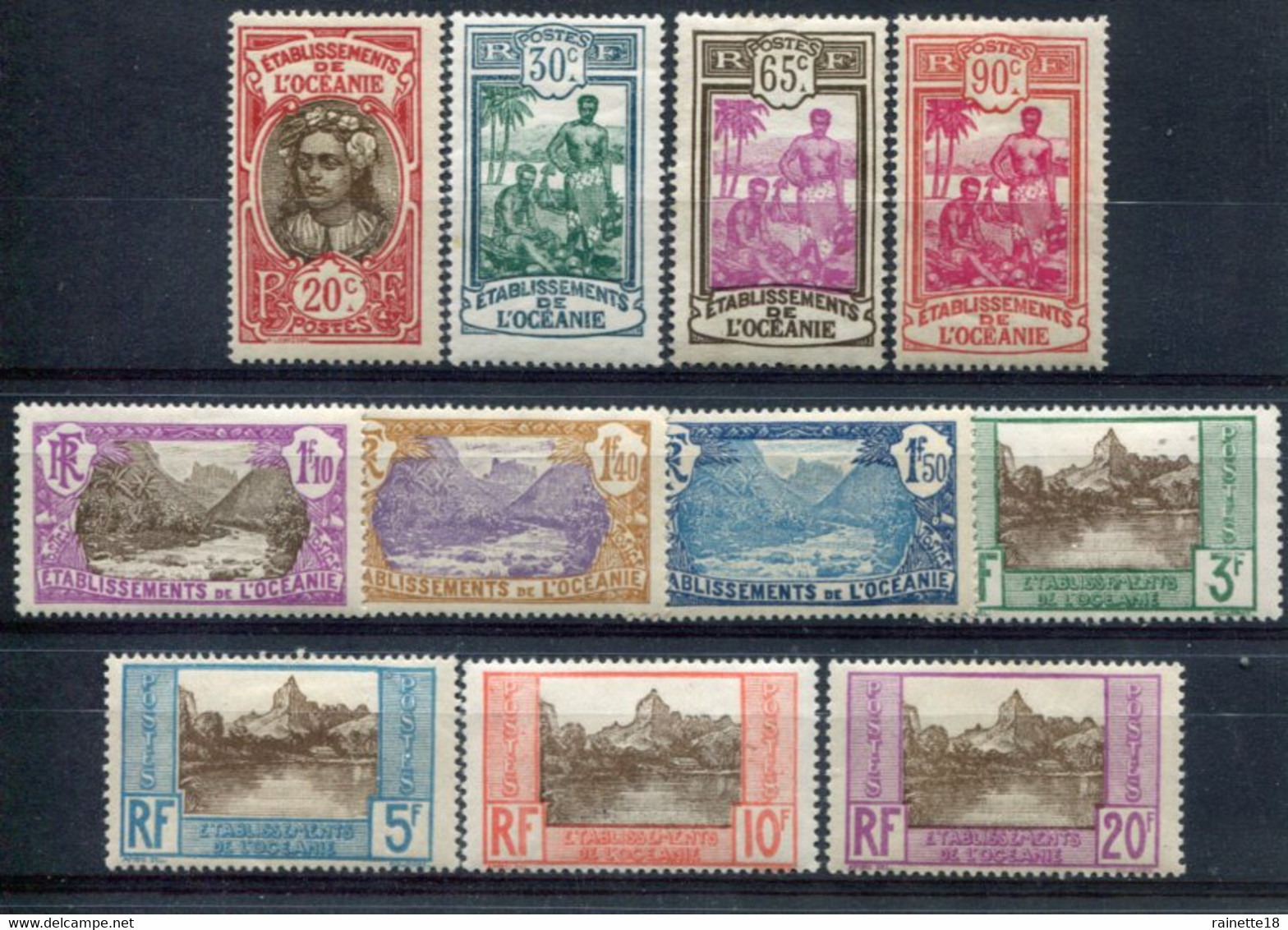 Océanie (ets Français De L' )      69/79 * - Unused Stamps