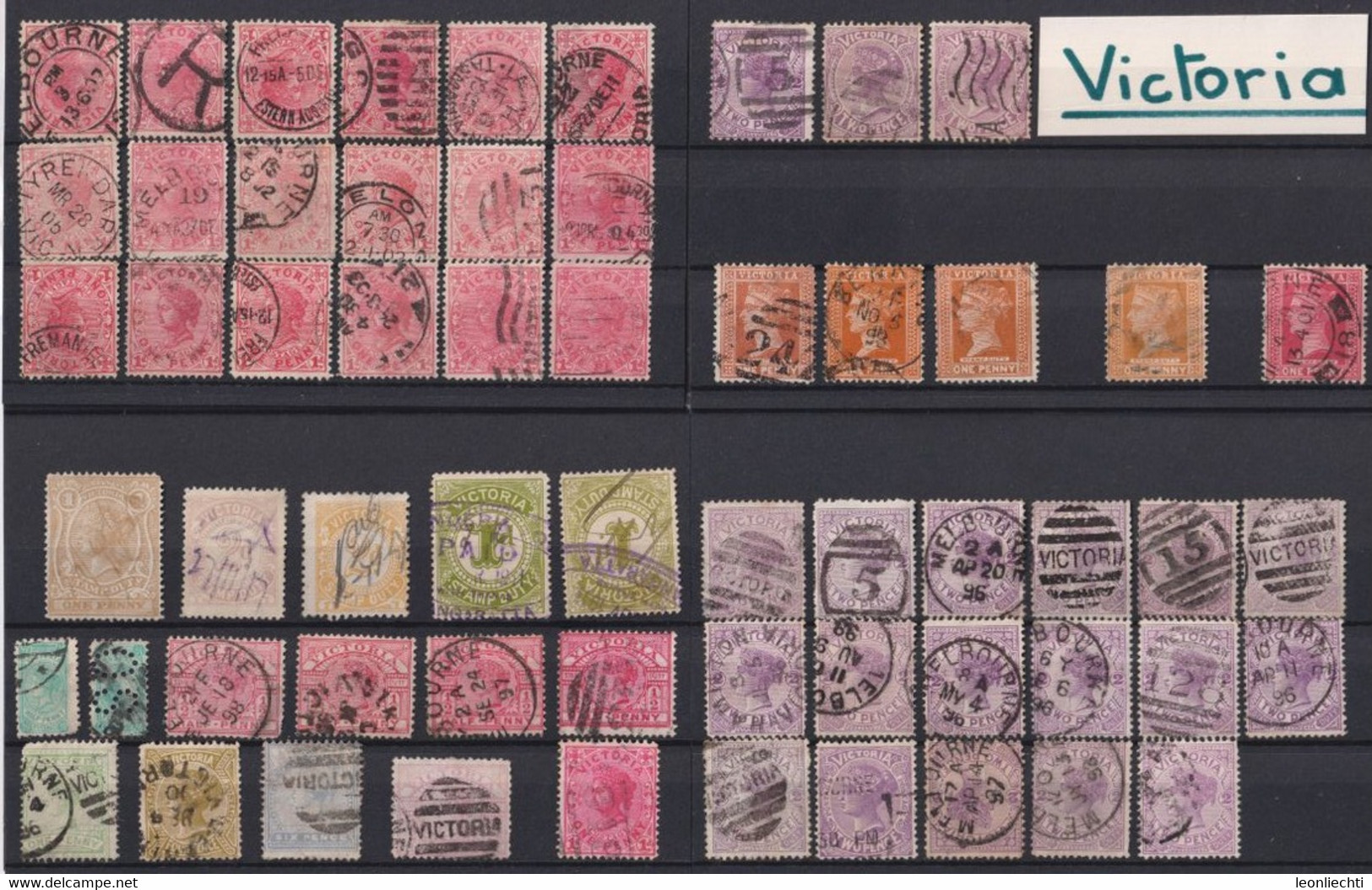 Lot. Australien - Victoria 1850-1912 - Used Stamps