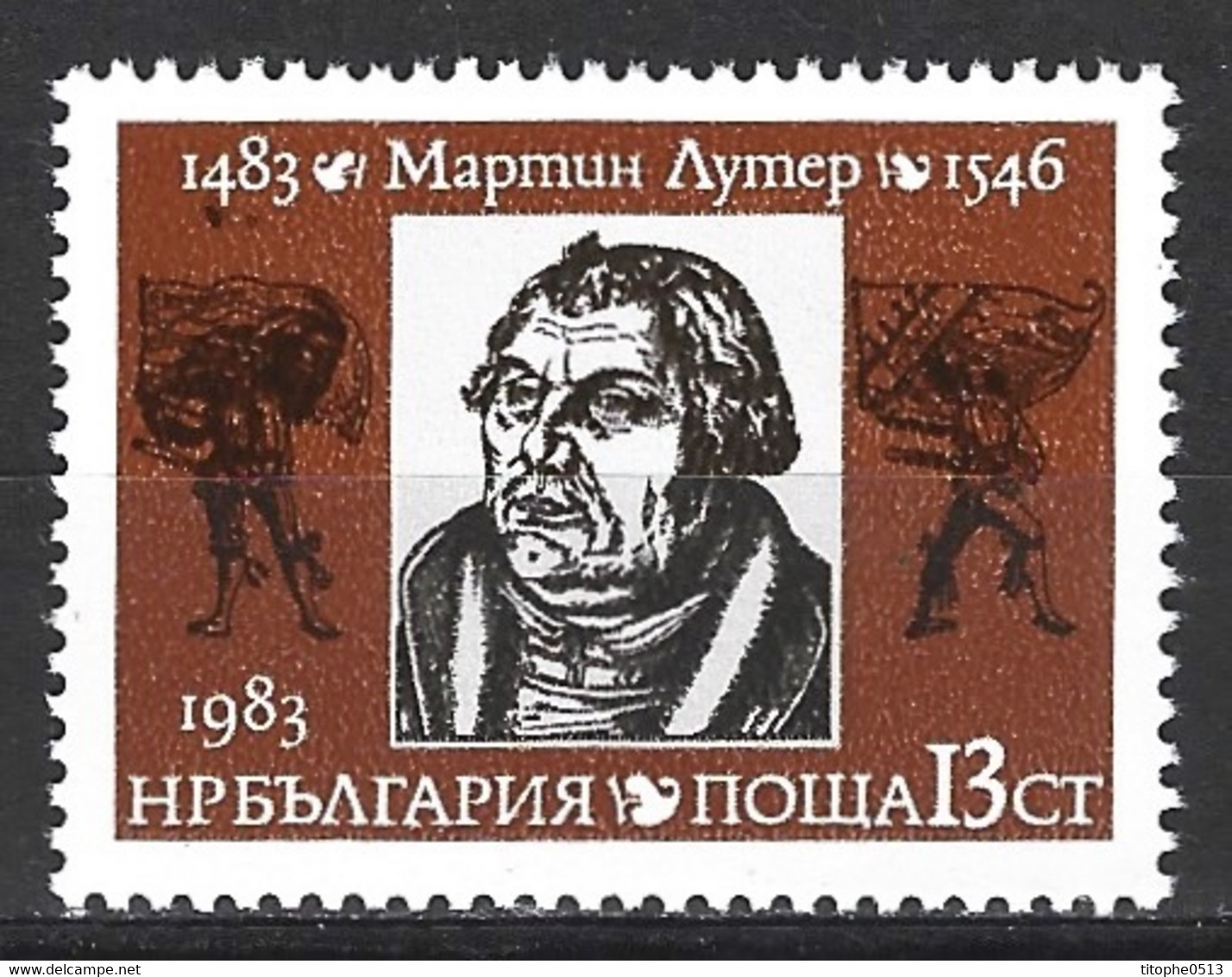 BULGARIE. N°2763 De 1983. Martin Luther. - Teologi