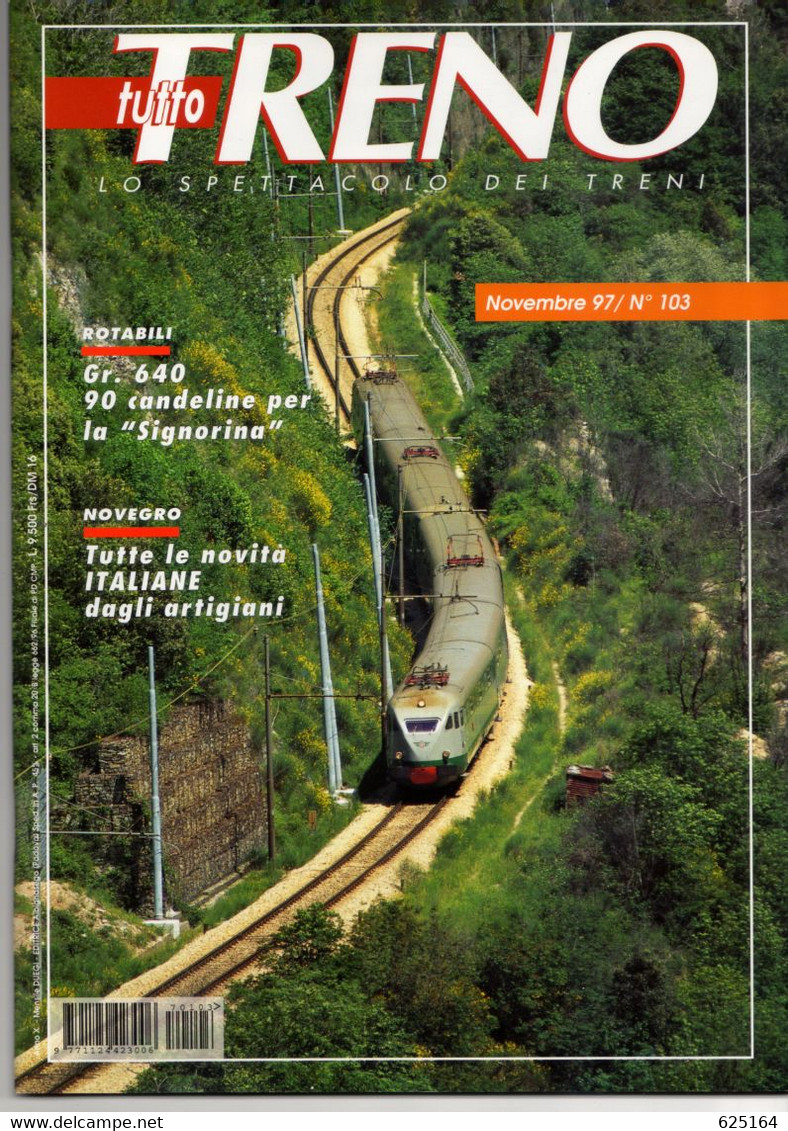Magazine TUTTO TRENO No 103 Novembre 1997 - En Italien - Non Classés
