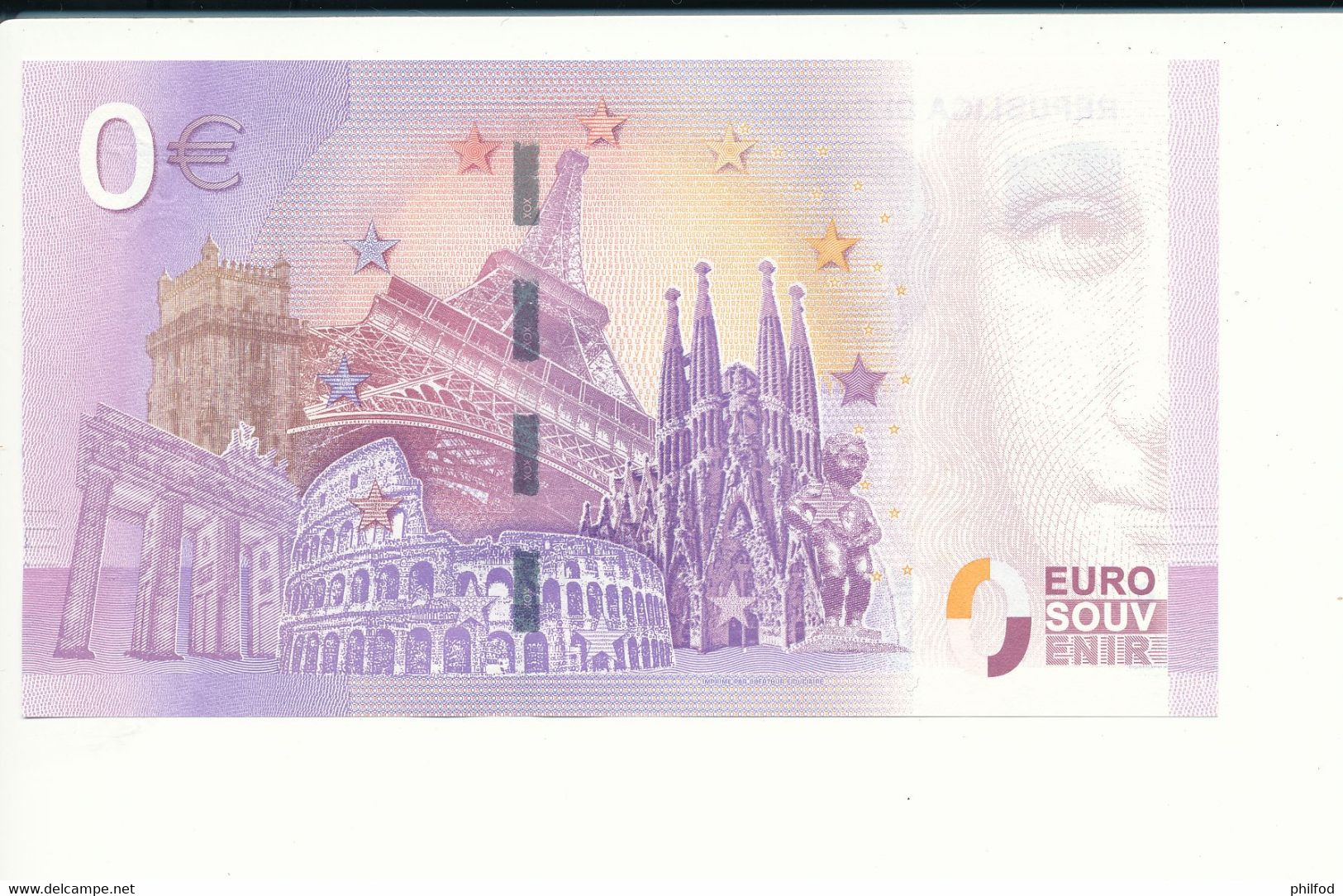 Billet Souvenir - 0 Euro - SEEW - 2017-6 -  REPUBLICA DI SAN MARINO  - N° 4048  - Billet épuisé - Kiloware - Banknoten