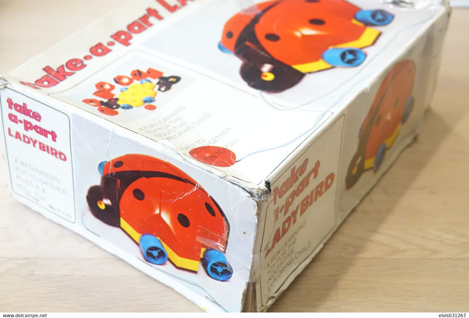 Fun To Learn, Take A Part Ladybird, Made In Hong Kong , Vintage, In Box - Figuren