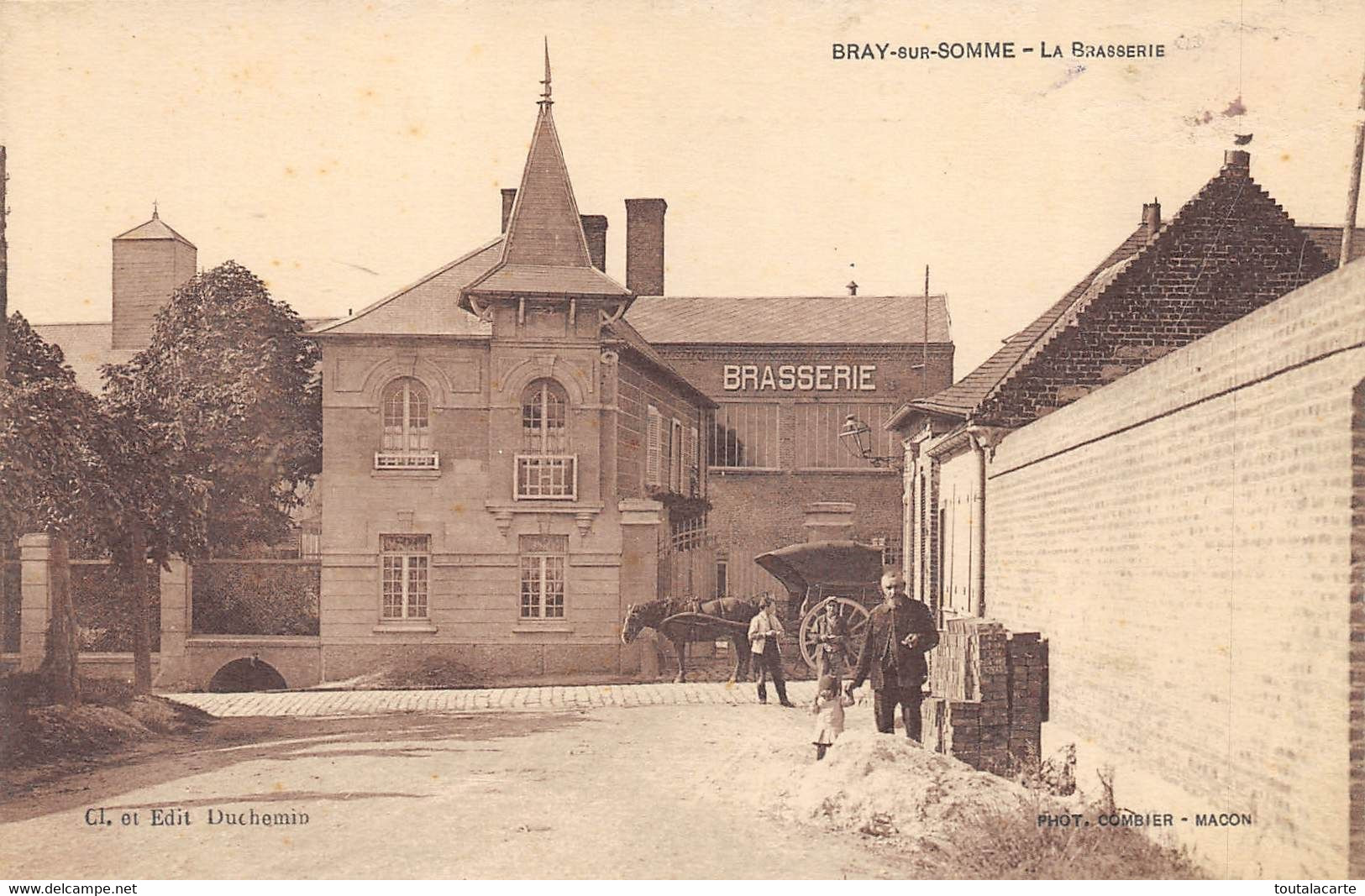 CPA  80 BRAY SUR SOMME LA BRASSERIE - Bray Sur Somme