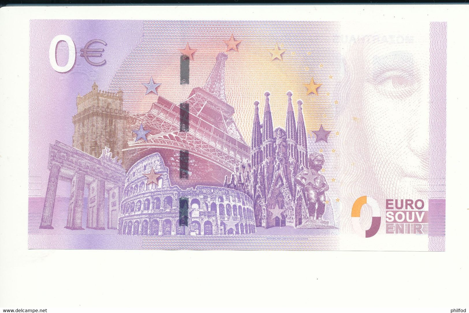 Billet Souvenir - 0 Euro - NELH - 2017-2 - MOZARTHAUS - SALZBURG - N° 1778 - Lots & Kiloware - Banknotes