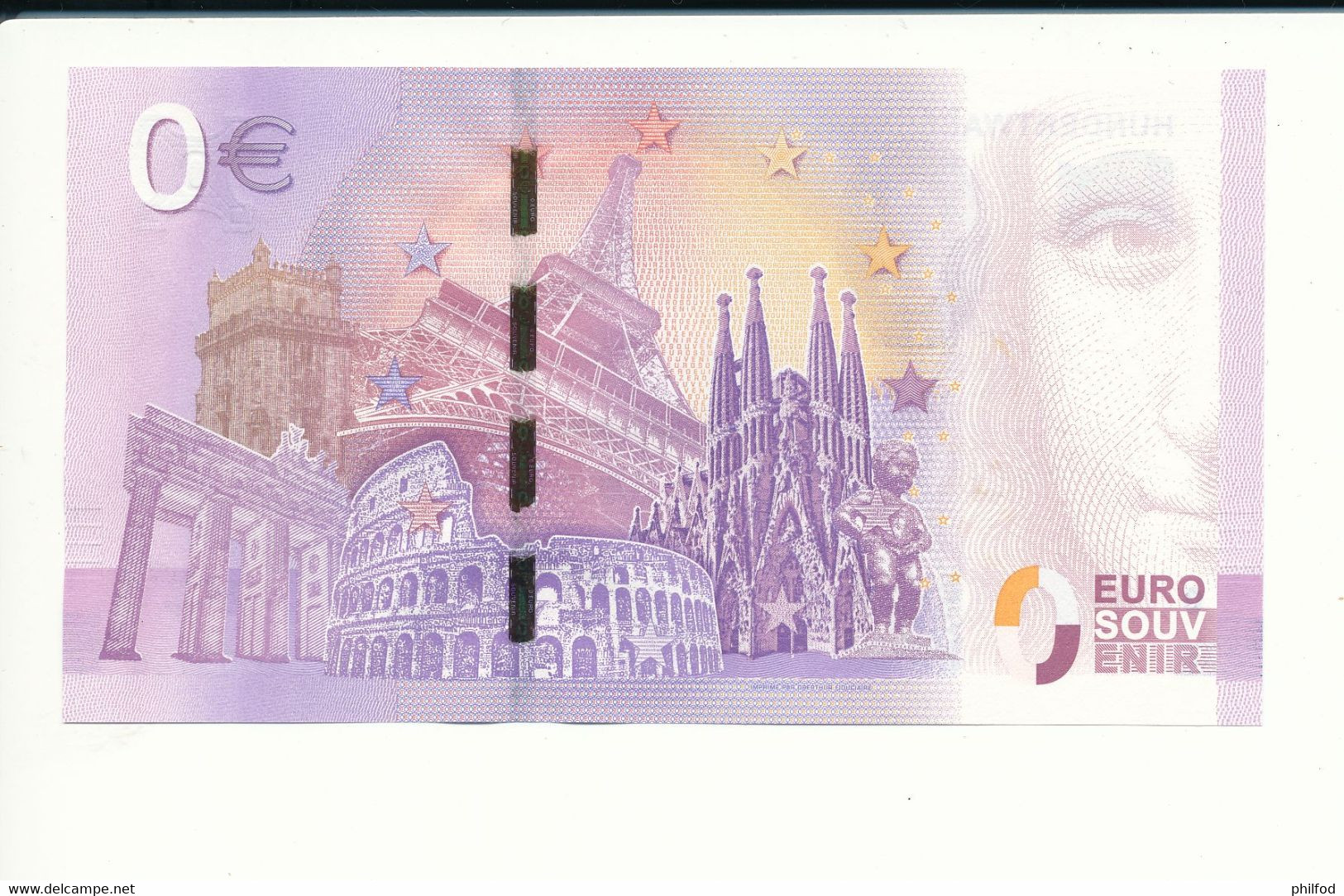 Billet Souvenir - 0 Euro - NELN - 2017-1 - HUNDERTWASSERHAUS WIEN - N° 3146 - Billet épuisé - Lots & Kiloware - Banknotes