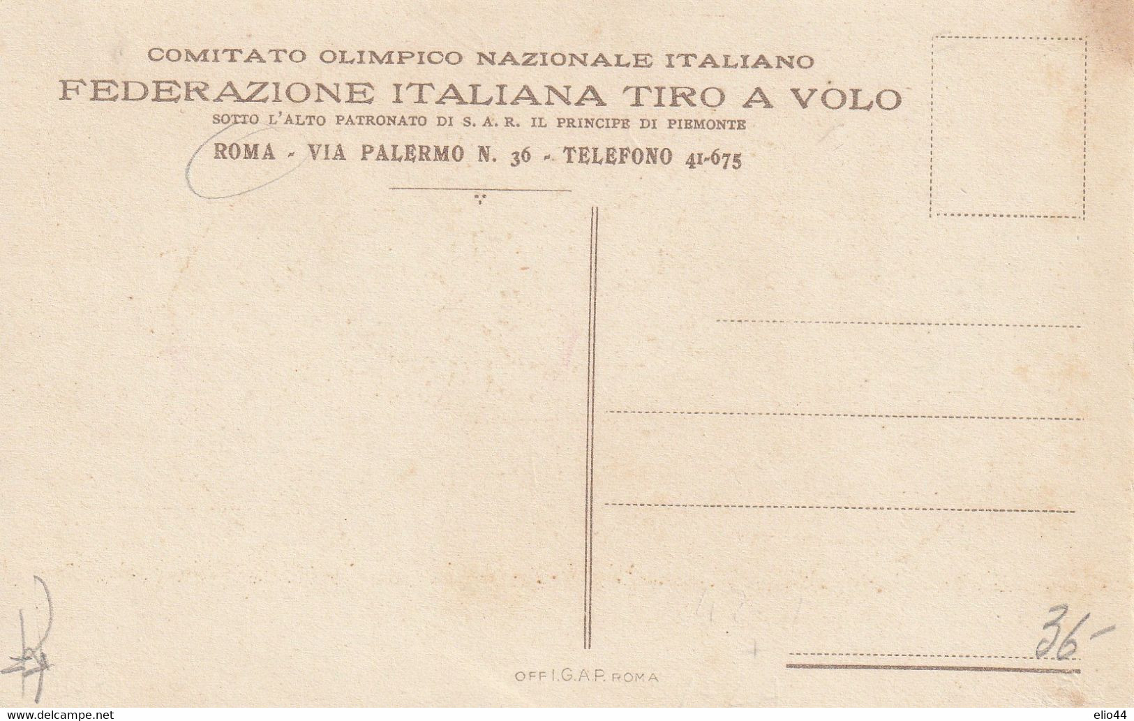 Lazio - Roma - 1930 - 1° Campionato Mondiale Di Tiro Al Piccione E Al Piattello - - Stadien & Sportanlagen